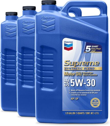 Chevron SAE 5W-30 Supreme Motor Oil - 1 Quart Bottle in Saudi Arabia