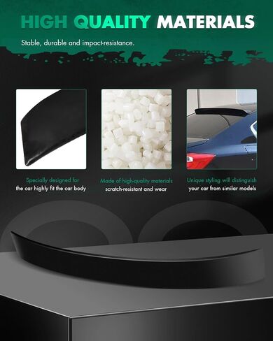 جناح Scitoo Spoiler Fits لعام 2013-2017 لـ Honda Accord Sedan Matte Black Trunk Spoiler Wing in Saudi Arabia