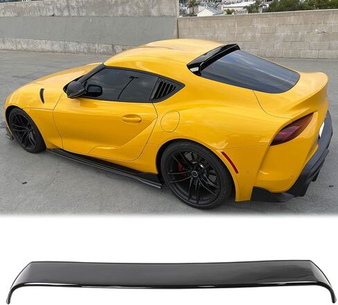 FreeMotor802 متوافق مع 2020-2024 Toyota GR SUPRA A90 SPOVENER ، الجناح المفسد نافذة السقف الخلفي المضافة على استبدال bodykit نمط PP PP POLEPROPYLENE الألياف الكربونية الطباعة 2021 2022 in Saudi Arabia