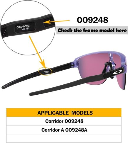 Thicker Size Nose Pads Replacement for Oakley Corridor OO9248/Corridor A OO9248A Eyeglasses Frame, Silicone Soft Nose Pieces in Kuwait