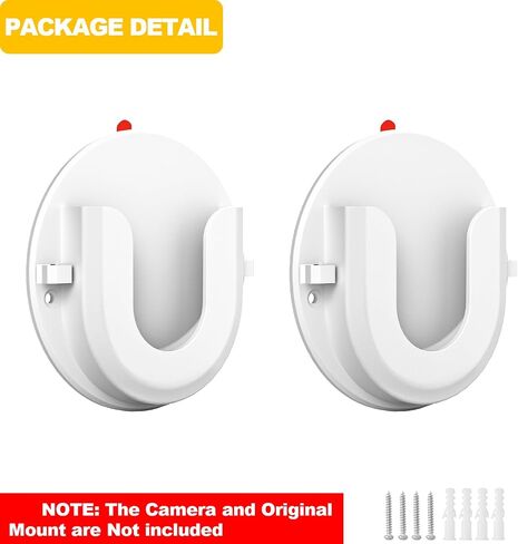 iTODOS 2 Pack Blink Camera لاصقة مثبتة على الحائط لـ Blink Mini/Mini 2 /Blink Outdoor 4 /Blink XT3/Blink كاميرات داخلية، عصا VHB On، لا يوجد دعامة تثبيت للحفر للكاميرات الوامضة (أسود) in Kuwait
