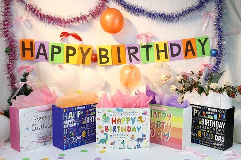 Oletx Basketball Party Favor Gift Paper Bags, Large Basketball Gift Wrap Bag with Tissue Paper for Sports Party Basketball Birthday Goodie Gifts Treat Wrapping Bags for Boys Men Kids in Kuwait