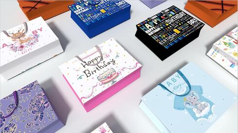 Oletx Basketball Party Favor Gift Paper Bags, Large Basketball Gift Wrap Bag with Tissue Paper for Sports Party Basketball Birthday Goodie Gifts Treat Wrapping Bags for Boys Men Kids in Kuwait