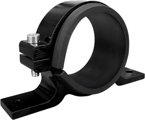 60mm Fuel Filter Mounting Bracket, Aluminum Alloy Fuel Pump Clamp Holder, Universal Car Oil/Fuel/Gas Pump Mounting Bracket (Black, 60MM) in Saudi Arabia