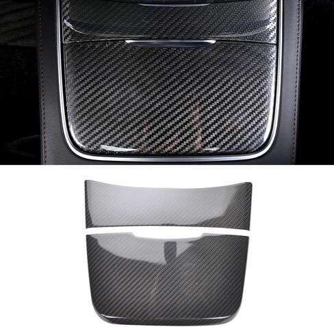 Interior Accessories for Mercedes W222 S550 S63 S65 Real Dry Carbon Center Console Cup Holder Storage Cover 2014-2017 in Saudi Arabia