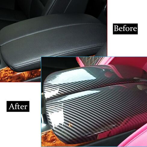 تغطية صندوق ذراع وحدة التحكم في ألياف الكربون لـ BMW X5 F15 F85 2014-2018 ، X6 F16 F86 2015-2019 in Saudi Arabia