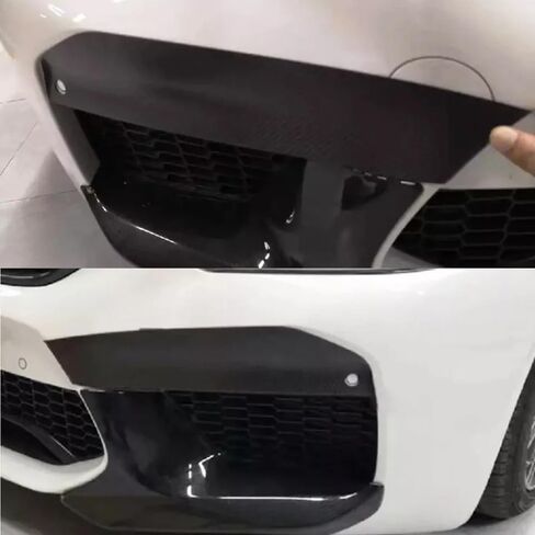 FOR BMW F90 M5 LCI DRY CARBON FIBER FRONT BUMPER UPPER AIR VENT COVER TRIM in Saudi Arabia