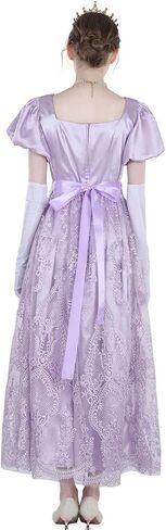 Nuoqi Regency Dress for Women Empire Waist Regency Era Costume Victorian Tea Party Gown in Saudi Arabia