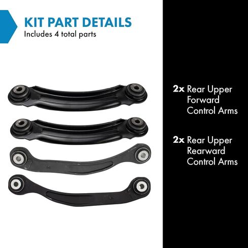 TRQ Rear Upper Control Arm Set Compatible with 2005-2011 Chrysler 300 2008-2011 Dodge Challenger 2006-2019 Charger 2005-2008 Magnum in Saudi Arabia