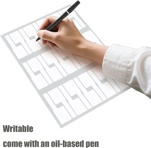 Charging Cable Label Tags, Electrical ID Wire Cords Marker, 8 Color 240pcs, Write and Print, Waterproof, for Computer, Ethernet, Speaker and Phone Wire Management Sticker in Kuwait