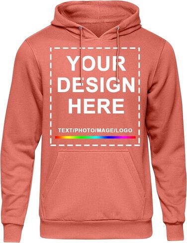 Kamkoo Custom Hoodie Design Your Men Women Pullover Sweatshirts Tucked Hooded 2 Print Side Print in Kuwait