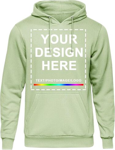 Kamkoo Custom Hoodie Design Your Men Women Pullover Sweatshirts Tucked Hooded 2 Print Side Print in Kuwait