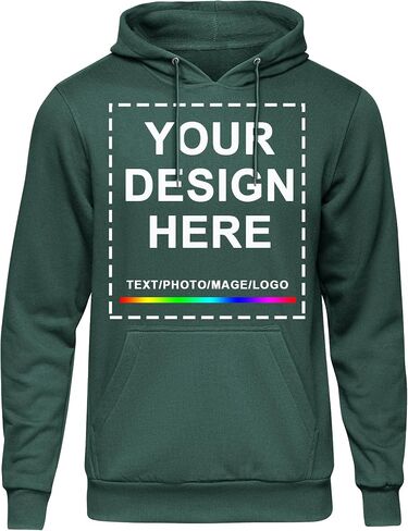 Kamkoo Custom Hoodie Design Your Men Women Pullover Sweatshirts Tucked Hooded 2 Print Side Print in Kuwait