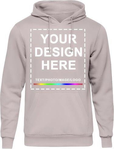 Kamkoo Custom Hoodie Design Your Men Women Pullover Sweatshirts Tucked Hooded 2 Print Side Print in Kuwait