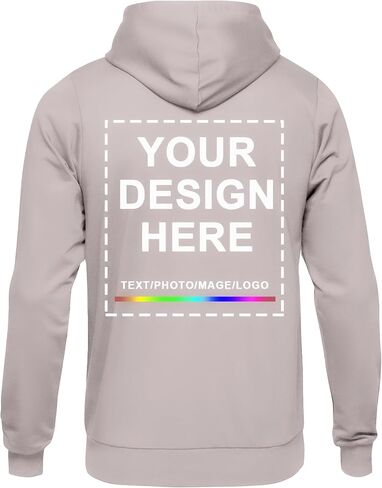 Kamkoo Custom Hoodie Design Your Men Women Pullover Sweatshirts Tucked Hooded 2 Print Side Print in Kuwait