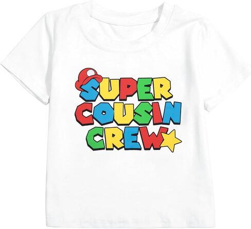 Cousin Crew Shirts for Kids Toddler Big Cousin Shirt Boy Girl Sibling Matching Outfits Summer Short Sleeve Tops in Saudi Arabia