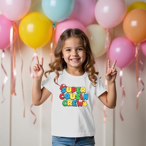 Cousin Crew Shirts for Kids Toddler Big Cousin Shirt Boy Girl Sibling Matching Outfits Summer Short Sleeve Tops in Saudi Arabia