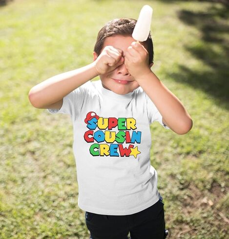 Cousin Crew Shirts for Kids Toddler Big Cousin Shirt Boy Girl Sibling Matching Outfits Summer Short Sleeve Tops in Saudi Arabia