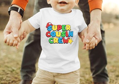 Cousin Crew Shirts for Kids Toddler Big Cousin Shirt Boy Girl Sibling Matching Outfits Summer Short Sleeve Tops in Saudi Arabia