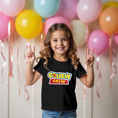 Cousin Crew Shirts for Kids Toddler Big Cousin Shirt Boy Girl Sibling Matching Outfits Summer Short Sleeve Tops in Saudi Arabia