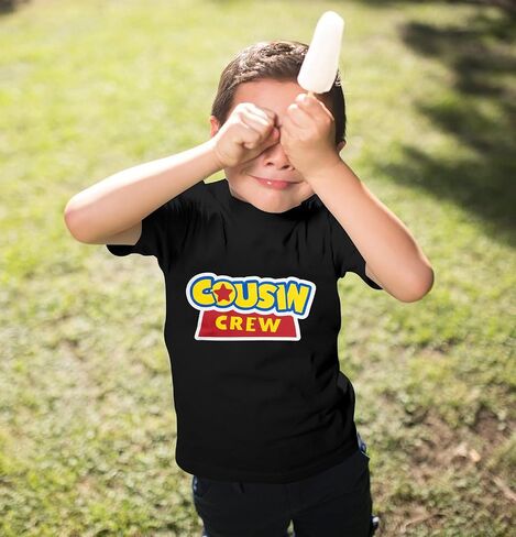 Cousin Crew Shirts for Kids Toddler Big Cousin Shirt Boy Girl Sibling Matching Outfits Summer Short Sleeve Tops in Saudi Arabia