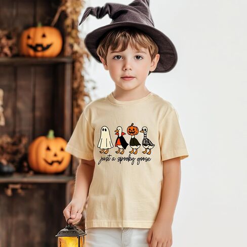 Toddler Halloween Shirt Baby Kid Cute Boo Pumpkin Tees Boys Girls Halloween Tops Clothes 2-7 Years in Saudi Arabia