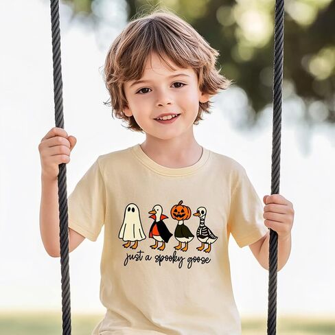 Toddler Halloween Shirt Baby Kid Cute Boo Pumpkin Tees Boys Girls Halloween Tops Clothes 2-7 Years in Saudi Arabia
