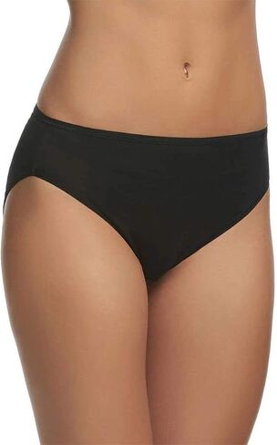 Felina Lingerie Womens 8 Pack Cotton Stretch Hi-Cut Full Coverage Panty in Saudi Arabia