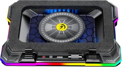 AICHESON Gaming Laptop Cooling Pad with Full RGB Lights, Powerful Cooler Fan Stand for 15-19 inch Gamer Heavy Duty Laptops and PC Computers in Saudi Arabia