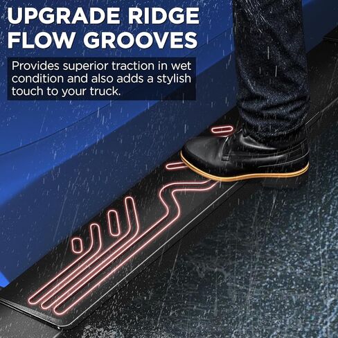 PZ Running Boards Compatible with 2015-2025 Ford F-150 SuperCrew Cab 4-Door, Mirror Stainless Steel Side Step, Nerf Bar Ridge Pattern in Kuwait