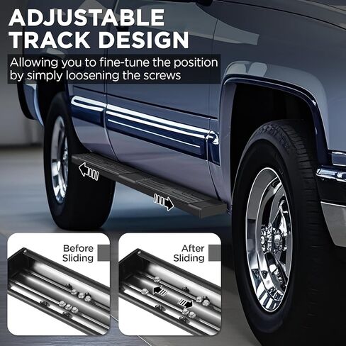 PZ Running Boards Compatible with 2015-2025 Ford F-150 SuperCrew Cab 4-Door, Mirror Stainless Steel Side Step, Nerf Bar Ridge Pattern in Kuwait