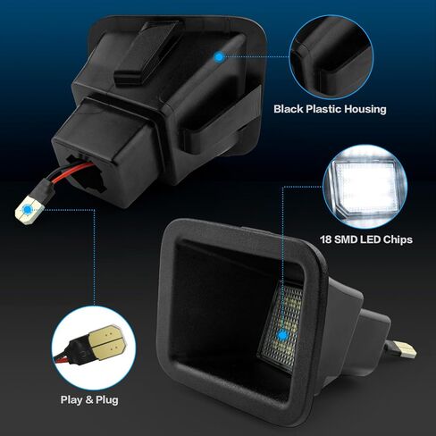 LED License Plate Lights Tag Light Compatible With Ford Expedition 2003-2012,Taurus 1996-2007,Lincoln Navigator 2003-2012,Aviator 2003-2005,Mercury Sable 1996-2005 in Kuwait