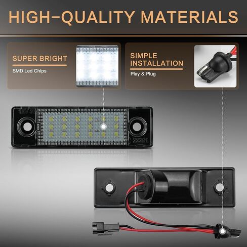 أضواء لوحة الترخيص LED متوافقة مع Ford Expedition 2003-2012، Taurus 1996-2007، Lincoln Navigator 2003-2012، Aviator 2003-2005، Mercury Sable 1996-2005 in Kuwait