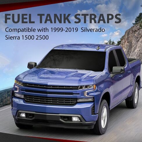 Fuel Tank Straps 2PCS Compatible with Chevy Silverado GMC Sierra 1500 2500 3500 & HD 1999-2018 15206818 578-183 in Saudi Arabia