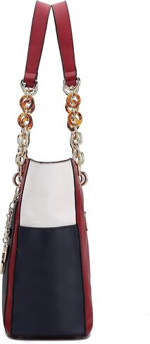MKF 2-PC Set, Tote Bag for Women & Pouch Purse: PU Leather Handbag Pocketbook, Top-Handle Shoulder Strap in Saudi Arabia