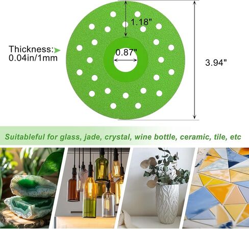 Mornajina 5 Packs 4 Inch Rock Slab Cutting Disc Grinding Disc Diamond Saw Blade for Angle Grinder, Disc para Cortar Ceramica, 1mm Ultra-Thin Saw Blade Wheel for Cutting and Grinding Tile Marble Glass in Kuwait