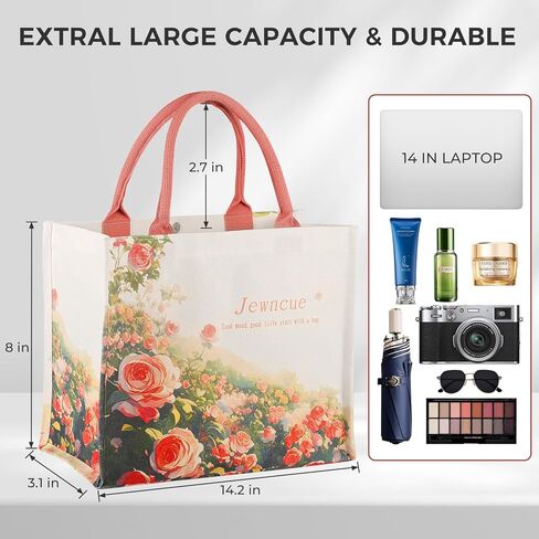 Tote Bag for Women, Fashionable Lightweight Spacious Canvas Tote Bag, Beach Bags for Women, Birthday gift bag in Kuwait