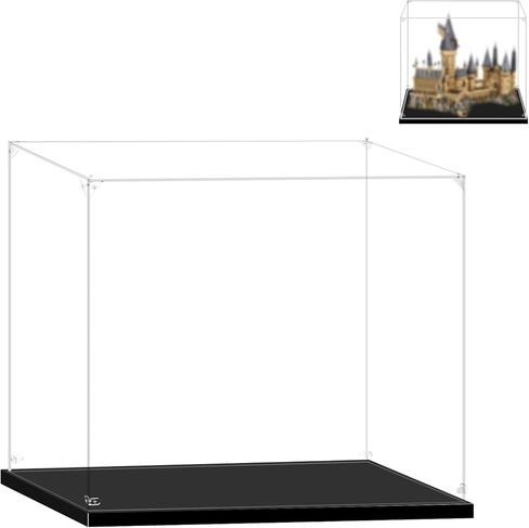 Acrylic Display Case for Lego 76417 Gringotts Wizarding Bank – Collectors' Edition, 17.71x15.74x31.49inches (45x40x80cm), Protect Your Collectibles from Dust with a Clear Showcase in Kuwait