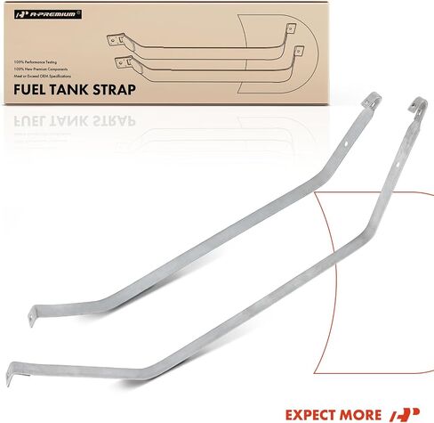 A-Premium Set of 2PCS Fuel Tank Straps Compatible with Buick Skylark 1975 & Chevrolet Nova 1973-1975 & Oldsmobile Omega 1973-1975 & Pontiac Ventura 1973-1975 in Saudi Arabia