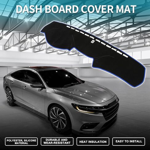غطاء DASH لـ Honda Insight Non-Slip | Center Console Dashboard Cover Mat Black Blue 1 PCS in Saudi Arabia