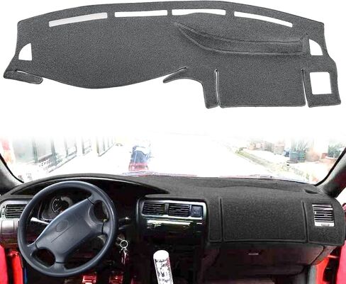 Dash Cover Mat Custom Fit for Toyota Corolla Dashboard Pad Cap Carpet Protector K264 (Black) in Saudi Arabia