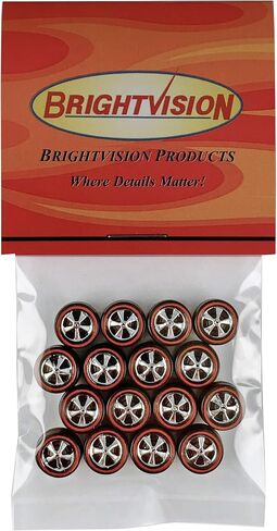 16 Brightvision Redline Wheels – 16 Small Deep Dish Bright Chrome Bearing Style in Saudi Arabia