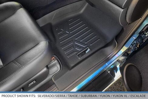 SMARTLINER Custom Fit Floor Mats 2 Rows and Cargo Liner Set for 2007-2010 Chevrolet Tahoe in Saudi Arabia