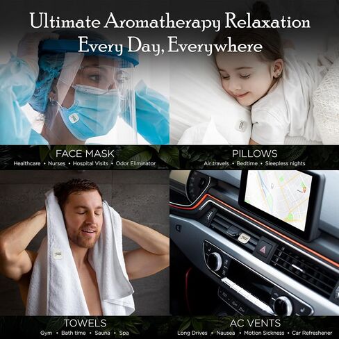 Aroma choysers® Original Relend Edition - 100 ٪ ملصقات القناع الطبيعية للزيت العطري لقناع الوجه والوسادة (12 ملصق/كمبيوتر) - رائحة/استرخاء (حزمة من 1) in Kuwait