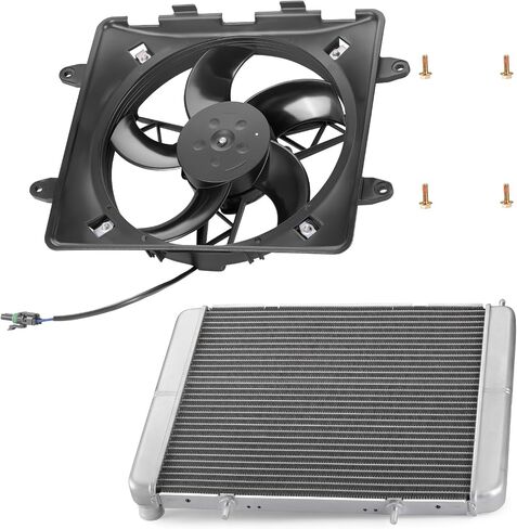 Cooling Fan Assy & Radiator for Polaris RZR 570 800 2008-2022 Sportsman ACE 325 570 900 2014-2016 1240444 2410413 in Saudi Arabia