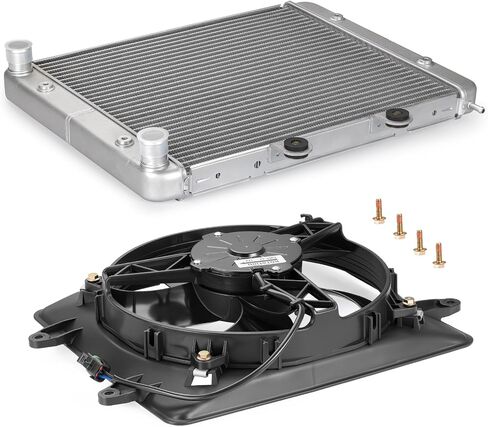 Cooling Fan Assy & Radiator for Polaris RZR 570 800 2008-2022 Sportsman ACE 325 570 900 2014-2016 1240444 2410413 in Saudi Arabia