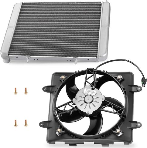Cooling Fan Assy & Radiator for Polaris RZR 570 800 2008-2022 Sportsman ACE 325 570 900 2014-2016 1240444 2410413 in Saudi Arabia