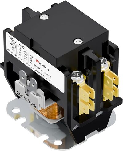 AC Contactor, Malictele 2 Pole 40 Amp 24V Coil Air Conditioner Contactor HVAC Contactor for AC Unit Outdoor Compatible Condenser Compressors Refrigeration Systems Motors etc in Saudi Arabia