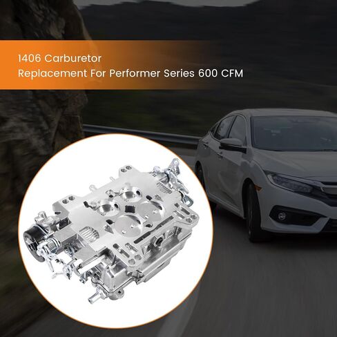 1406 Carburetor for Performer 600 CFM AFB Square Square Bore 4 Barrel متوافق مع Silverado Corvette Mustang Mercury Pickup Carburetor مع خنق كهربائي in Saudi Arabia