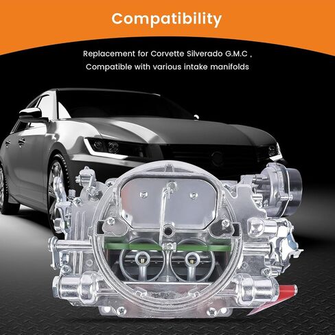 1406 Carburetor for Performer 600 CFM AFB Square Square Bore 4 Barrel متوافق مع Silverado Corvette Mustang Mercury Pickup Carburetor مع خنق كهربائي in Saudi Arabia